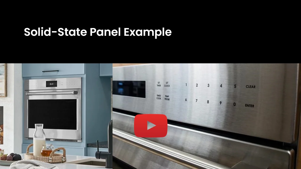 Solid-state panel in premium oven