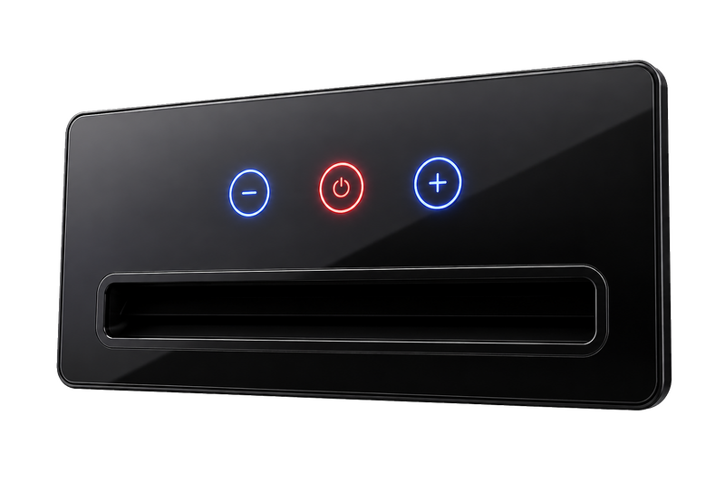 PP-SP03 swim and spa control panel in black tempered glass